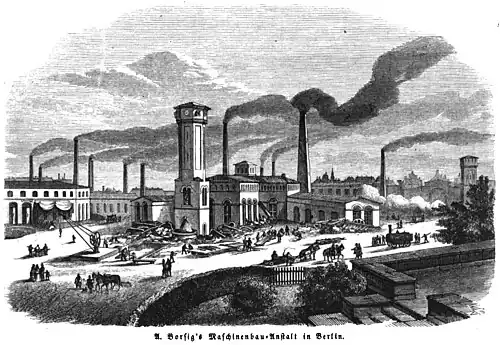Die Gartenlaube (1854) b 289.jpg A. Borsig’s Maschinenbau-Anstalt in Berlin