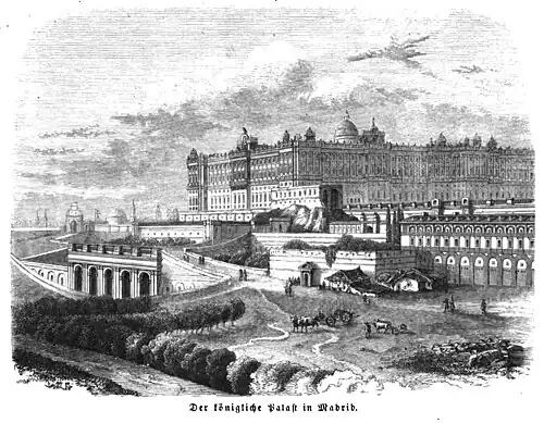 Die Gartenlaube (1854) b 397.jpg Der königliche Palast in Madrid