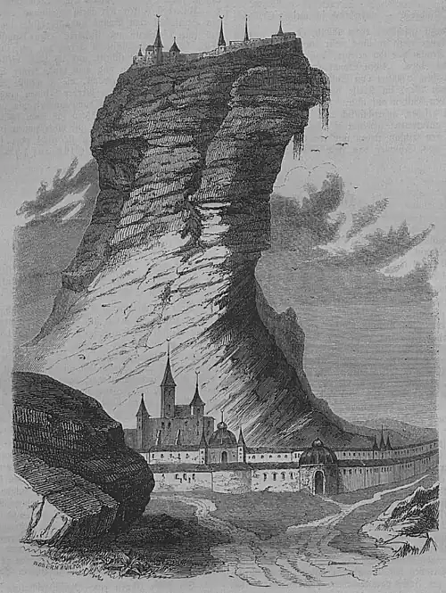 Seite 61 Das Castell der Semiramis in Wan [Signatur: W.OBERMANN.SC. = Franz Wilhelm Obermann]