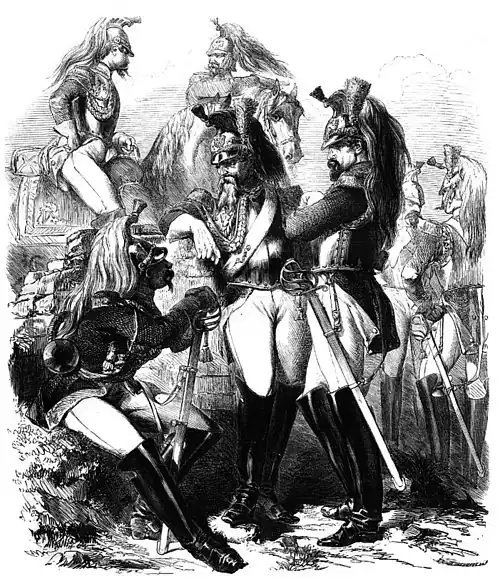 Die Gartenlaube (1855) b 543.jpg Die französischen Garde-Cürassiere