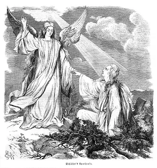 Die Gartenlaube (1855) b 683.jpg Schiller's Apotheose (Herbert König)