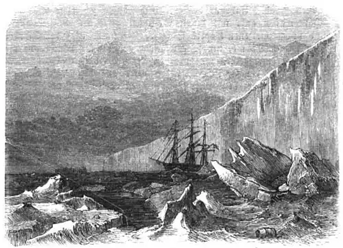Die Gartenlaube (1856) b 137 3.jpg Eiswand, mit Treibeis