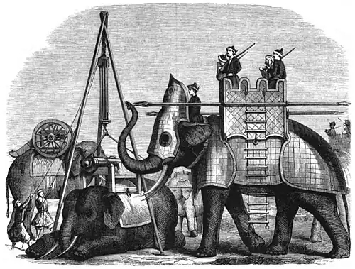 Die Gartenlaube (1856) b 237.jpg Elephanten-Artillerie