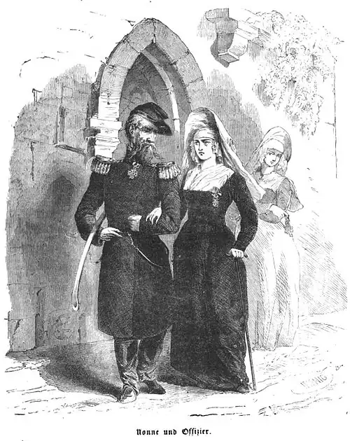 Die Gartenlaube (1857) b 077.jpg Nonne und Offizier (Herbert König)