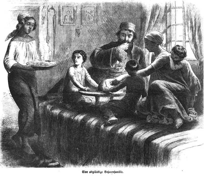 Die Gartenlaube (1857) b 581.jpg Eine altgläubige Bojarenfamilie