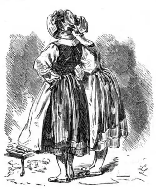 Die Gartenlaube (1857) b 621 3.jpg Bei den Meininger Würstchen (Ludwig Löffler)