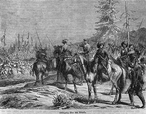 Die Gartenlaube (1858) b 405.jpg Uebergang über den Abynka
