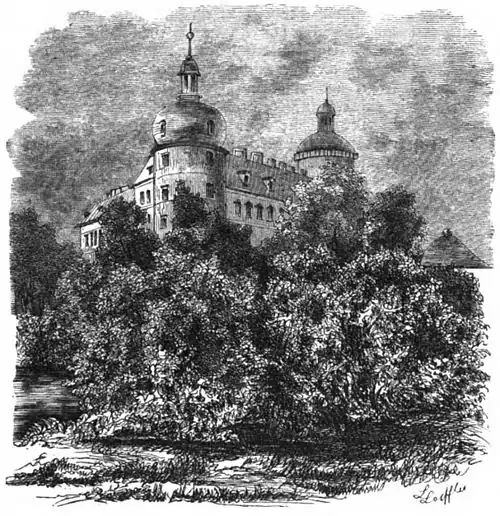 Die Gartenlaube (1859) b 624_1.jpg Muskau. Das alte Schloß (Ludwig Löffler)