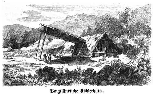 Die Gartenlaube (1860) b 029 1.jpg Voigtländische Köhlerhütte (AR)