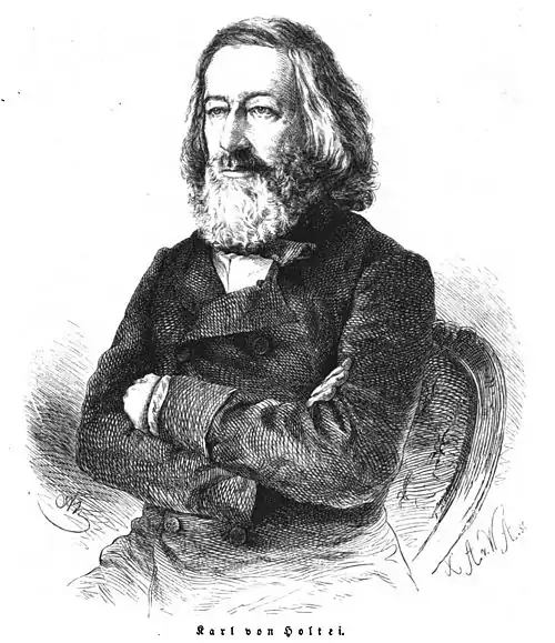 Die Gartenlaube (1860) b 037.jpg Karl von Holtei (Adolf Neumann)