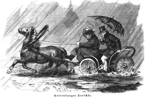 Die Gartenlaube (1860) b 056.jpg Petersburger Droschke (Marcell M.)