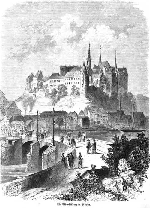 Die Gartenlaube (1861) b 821.jpg Die Albrechtsburg in Meißen (S)