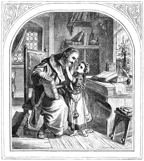 Die Gartenlaube (1862) b 005.jpg „Nicht weinen, lieb Väterle!“ (P. Thumann)