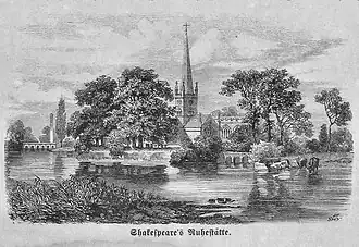 Die Gartenlaube (1863) b 508_2.jpg Shakespeare’s Ruhestätte