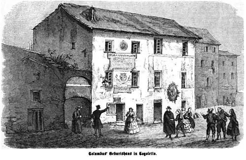 Die Gartenlaube (1864) b 317.jpg Columbus’ Geburtshaus in Cogoletto