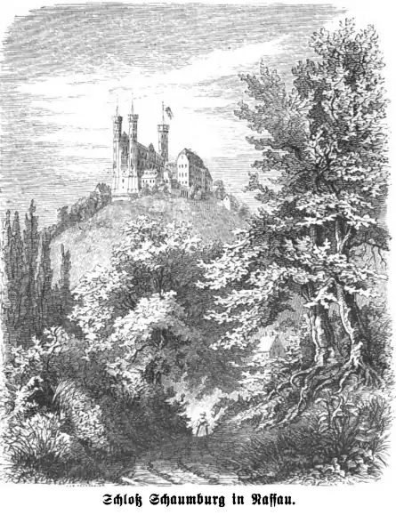 Die Gartenlaube (1864) b 484.jpg Schloß Schaumburg in Nassau