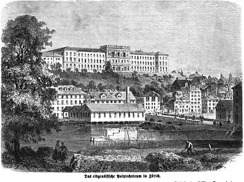 Die Gartenlaube (1864) b 517.jpg Das eidgenössische Polytechnikum in Zürich