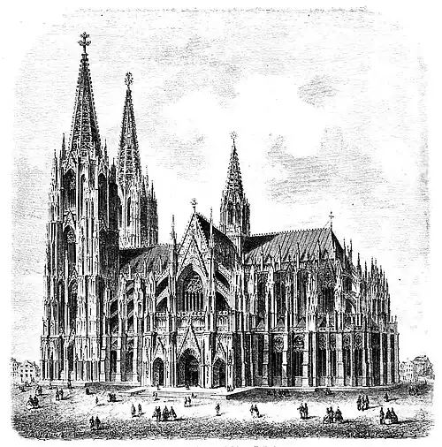 Die Gartenlaube (1865) b 557.jpg Der Kölner Dom nach seiner Vollendung