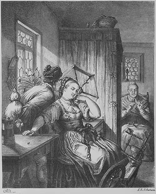 Die Gartenlaube (1866) b 309.jpg Deutsche Sitte. Mein. Nach den Originalbildern von Carl Engel