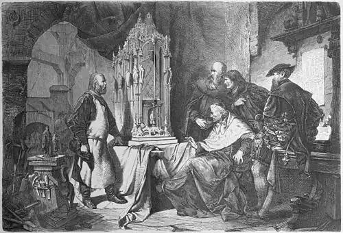 Die Gartenlaube (1867) b 501.jpg (S) In Peter Vischer’s Gießhütte zu Nürnberg. Originalzeichnung von Rudolph Seitz.