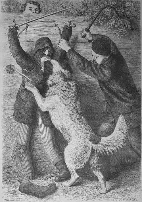 Die Gartenlaube (1868) b 412.jpg Dressur auf den Mann. Nach der Natur gezeichnet von H. Leutemann (S)