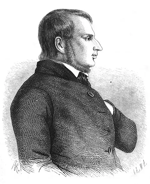 Die Gartenlaube (1870) b 620.jpg Max Schneckenburger, der Dichter der „Wacht am Rhein“ Nach einer Originalzeichnung