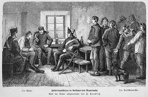 Die Gartenlaube (1871) b 097.jpg Haferrequisition in Auflance bei Montmedy