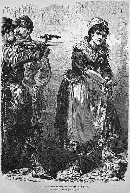 Die Gartenlaube (1871) b 572.jpg Straßen-Execution nach der Einnahme von Paris