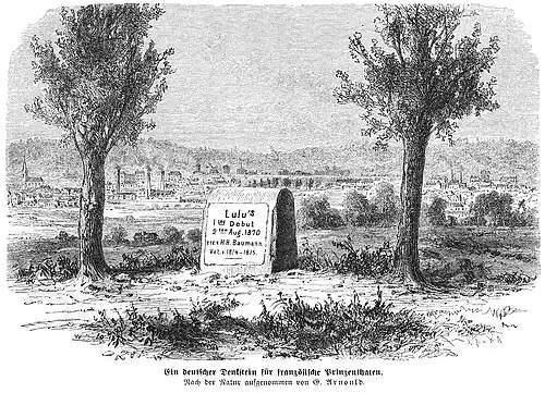 Die Gartenlaube (1871) b 753.jpg Ein deutscher Denkstein für französische Prinzenthaten