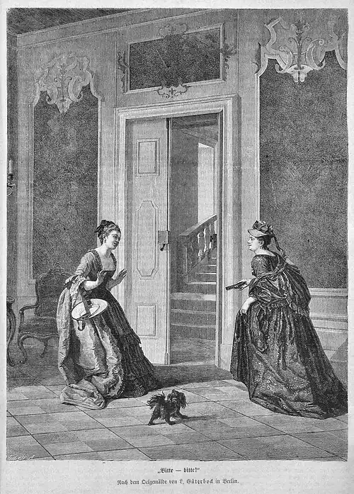 Die Gartenlaube (1873) b 117.jpg „Bitte – bitte!“ Nach dem Oelgemälde von L. Güterbock in Berlin (S)