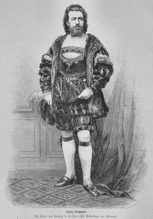 Die Gartenlaube (1873) b 807.jpg Franz Nachbaur. Als Walter von Stolzing in der Oper „Die Meistersinger von Nürnberg“
