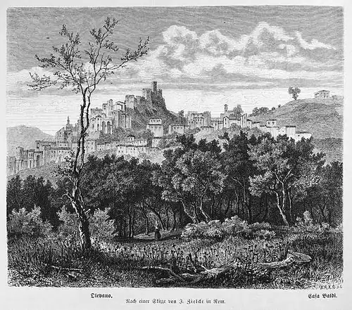 Die Gartenlaube (1874) b 166.jpg Olevano. Casa Baldi. Nach einer Skizze von J.&nbsp;Zielcke in Rom.