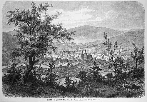 Die Gartenlaube (1874) b 231.jpg Ansicht von Schmalkalden. Nach der Natur aufgenommen von H. Heubner.