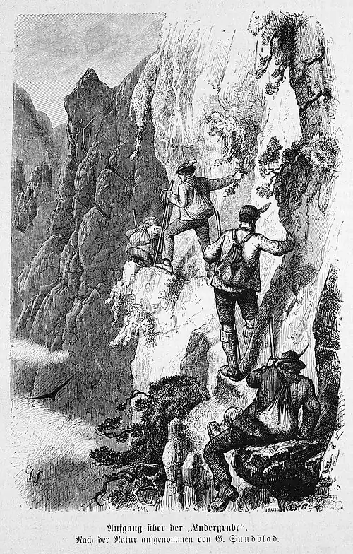 Die Gartenlaube (1874) b 246.jpg Aufgang über der „Ludergrube“. Nach der Natur aufgenommen von G. Sundblad.
