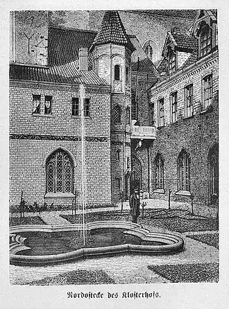 Die Gartenlaube (1875) b 273 1.jpg Nordostecke des Klosterhofes