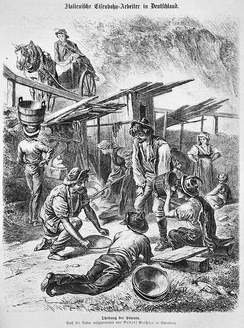 Die Gartenlaube (1875) b 405.jpg Theilung der Polenta