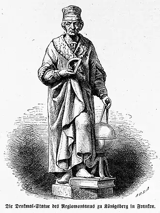 Die Gartenlaube (1876) b 469.jpg Die Denkmal-Statue des Regiomontanus zu Königsberg in Franken