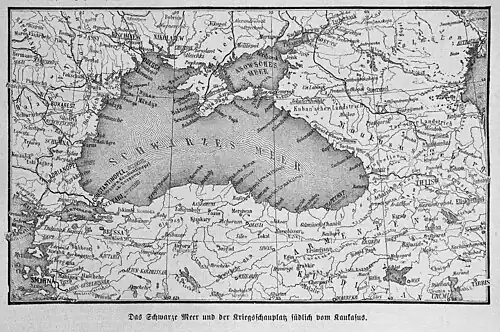Die Gartenlaube (1877) b 393.jpg Das schwarze Meer und der Kriegsschauplatz südlich vom Kaukasus