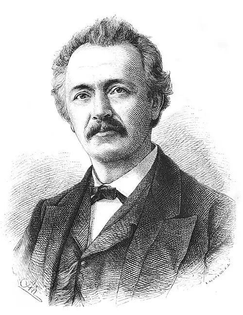 Die Gartenlaube (1878) b 713.jpg Heinrich Schliemann. Nach einer Photographie auf Holz gezeichnet von Adolf Neumann