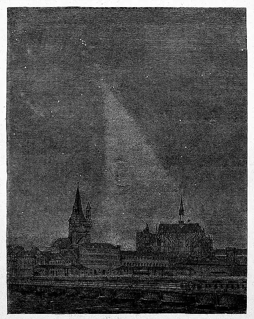 Die Gartenlaube (1879) b 177 2.jpg Das Zodiakallicht von Deutz aus gesehen