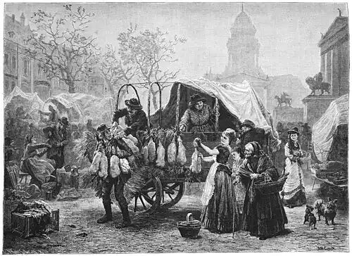 Die Gartenlaube (1879) b 749.jpg Berliner Gänsemarkt. Von Albert Conrad (S)