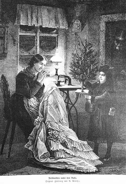 Die Gartenlaube (1880) b 849.jpg Weihnachten unter dem Dache
