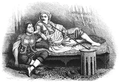 Die Gartenlaube (1881) b 417 2.jpg Vornehme Tunesen Tunesische Volkstypen Nach Photographien und Skizzen von P. R. Martini auf Holz gezeichnet von G. Nestel