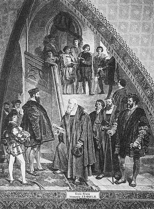 S. 16: Die Eröffnung der Fürstenschule zu St. Afra zu Meißen (1543)