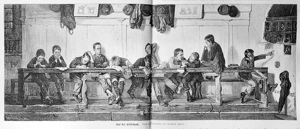 S. 132: Auf der Eselsbank (D)