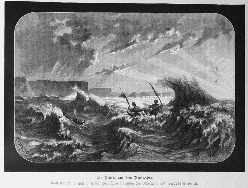 S. 229: Ein Sturm auf dem Pepin-See