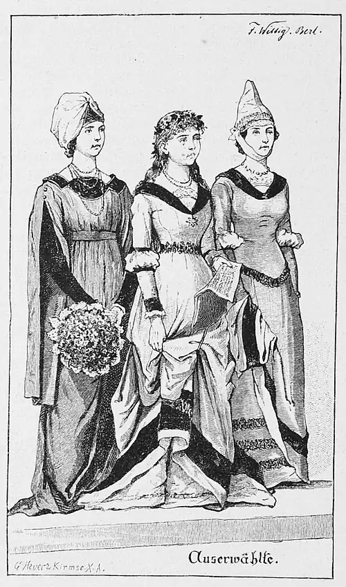 S. 428: Hussitenfest in Bernau: Ehrenjungfrauen