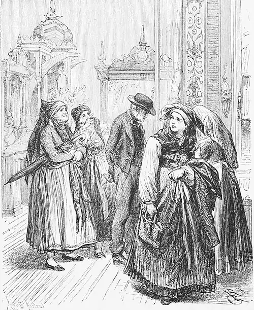 S. 576: Bilder aus der baierischen Landesausstellung in Nürnberg: Bauern aus dem Pegnitzthale