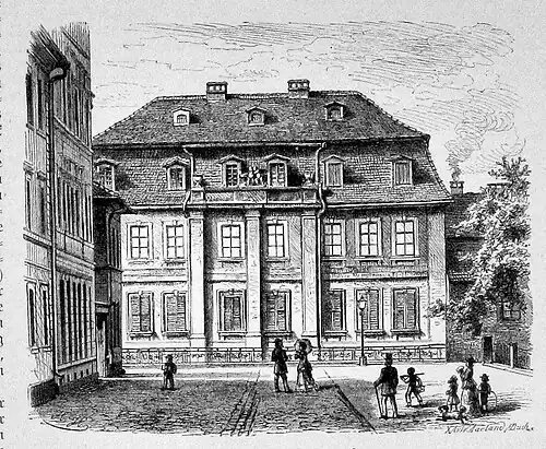 Die Gartenlaube (1883) b 405.jpg Das Witthums-Palais in Weimar. Nach einer Photographie.