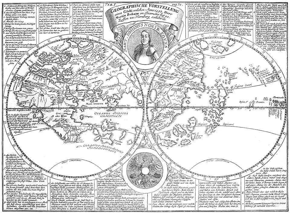 Die Gartenlaube (1884) b 176.jpg (S) Geographische Vorstellung eines Globus von Martin Behaim